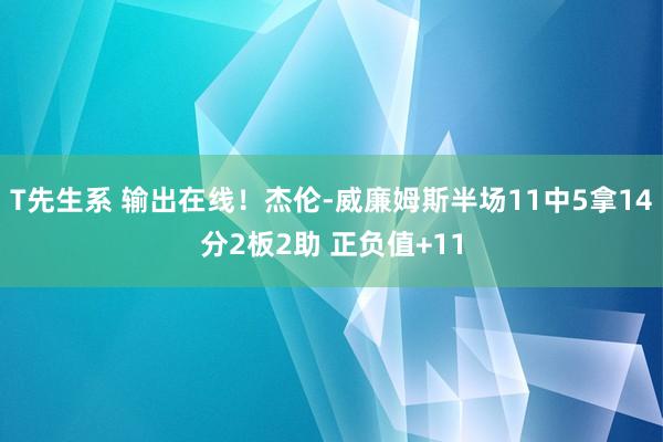 T先生系 输出在线！杰伦-威廉姆斯半场11中5拿14分2板2助 正负值+11
