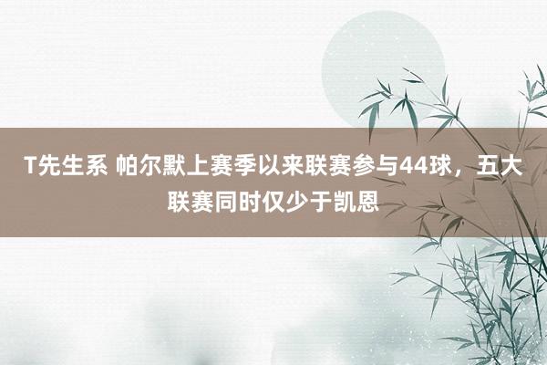 T先生系 帕尔默上赛季以来联赛参与44球，五大联赛同时仅少于凯恩